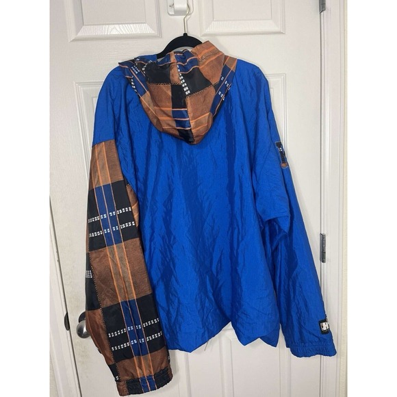 Vintage New York Knicks Two Hype Salem Hype 4 Windbreaker NylonJacket Anorak XXL - Picture 9 of 16